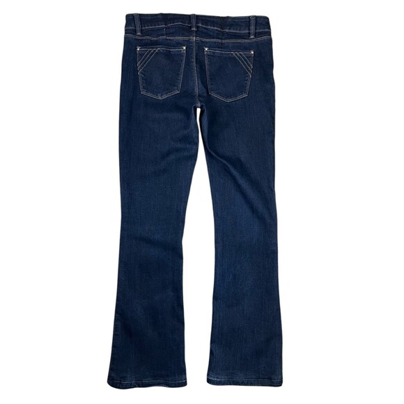 WHBM White House Black Market Skinny Flare Jeans Women's 6R Lowrise Dark Wash - Picture 2 of 13